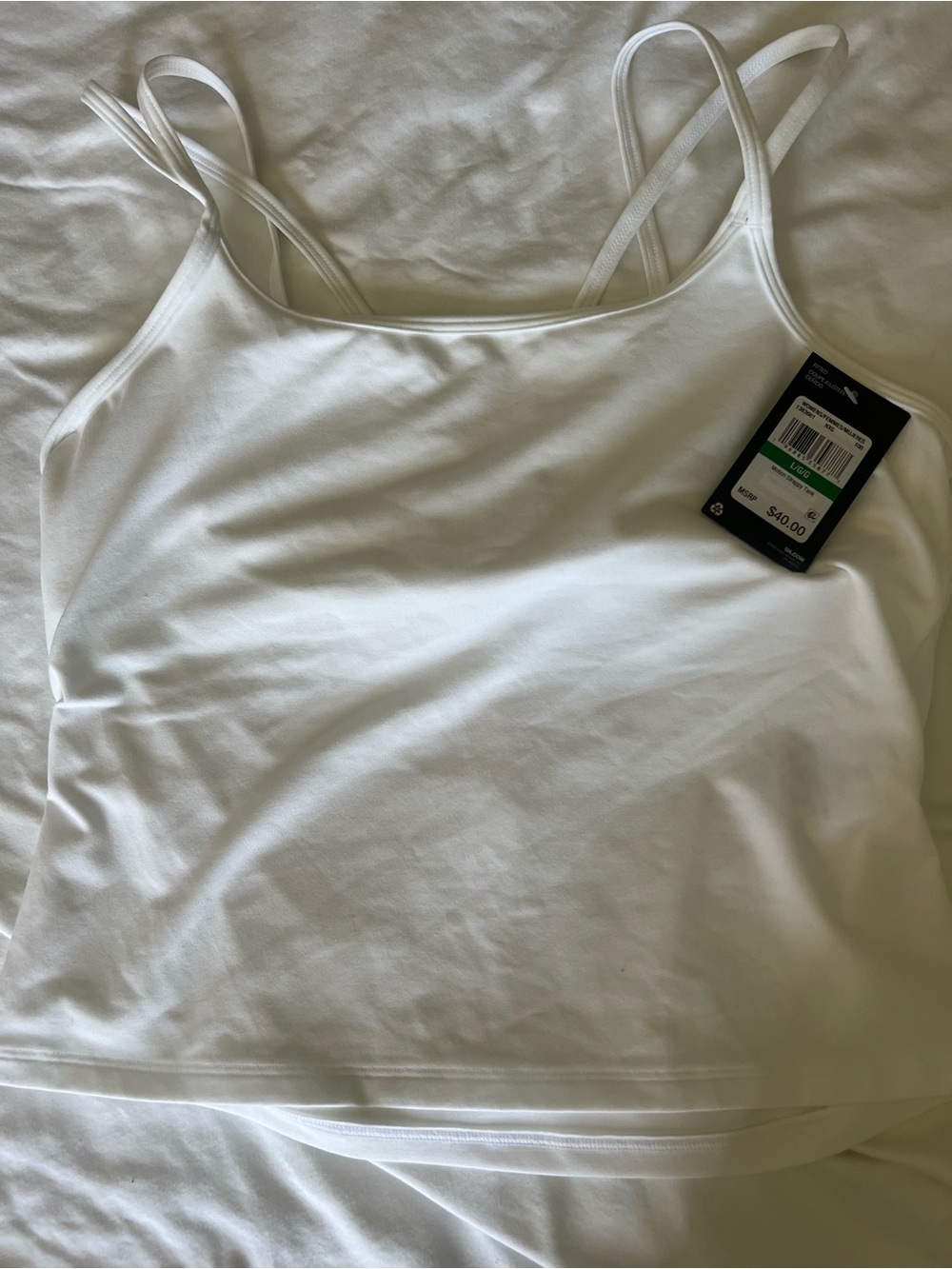 Under Armour Women's White Double-Strap Tank Top